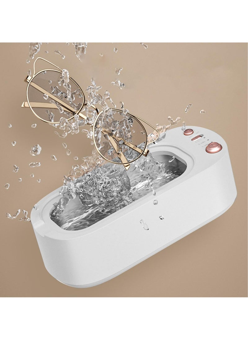 Excefore Ultrasonic Cleaner,Professional Jewelry Cleaner,Timing Strength Adjustment, Machine Household Multi-Functional Jewelry Braces Toothbrush Cleaner - Image 1