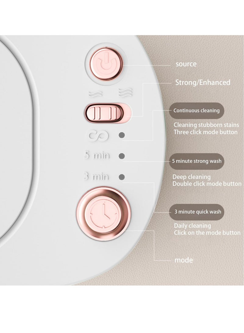 Excefore Ultrasonic Cleaner,Professional Jewelry Cleaner,Timing Strength Adjustment, Machine Household Multi-Functional Jewelry Braces Toothbrush Cleaner - Image 2