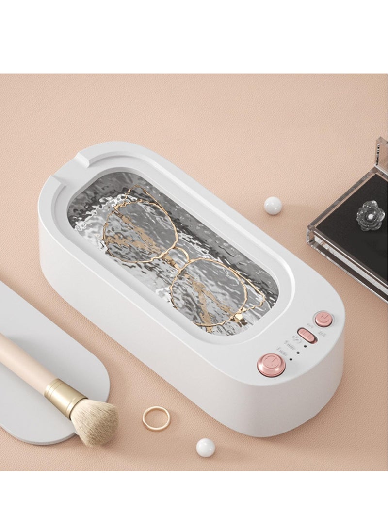 Excefore Ultrasonic Cleaner,Professional Jewelry Cleaner,Timing Strength Adjustment, Machine Household Multi-Functional Jewelry Braces Toothbrush Cleaner - Image 3