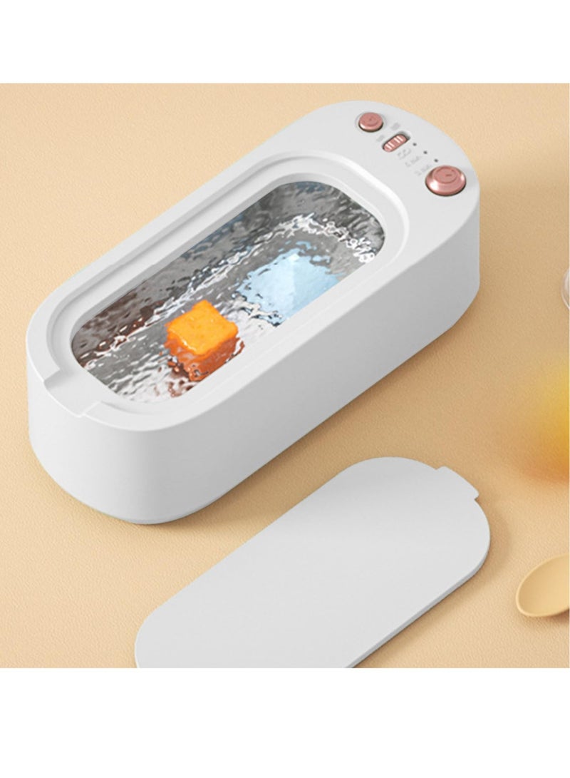 Excefore Ultrasonic Cleaner,Professional Jewelry Cleaner,Timing Strength Adjustment, Machine Household Multi-Functional Jewelry Braces Toothbrush Cleaner - Image 4
