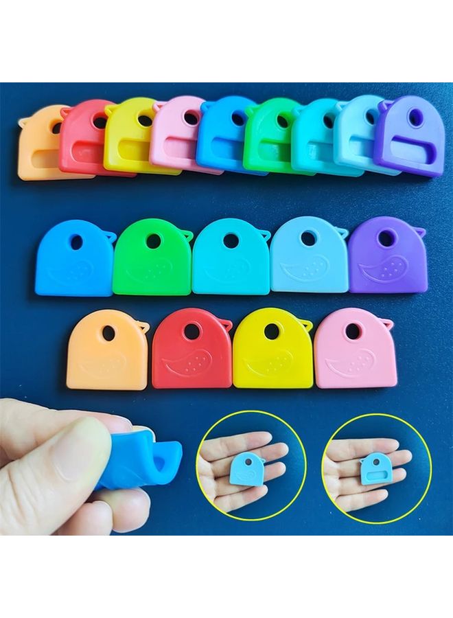 5Pcs Color Coded Plastic Key Set Durable Soft Keys For Home Office Organization - Image 2