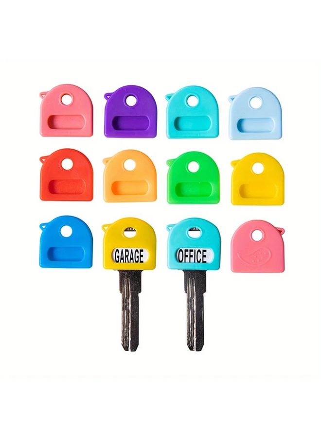 5Pcs Color Coded Plastic Key Set Durable Soft Keys For Home Office Organization - Image 3