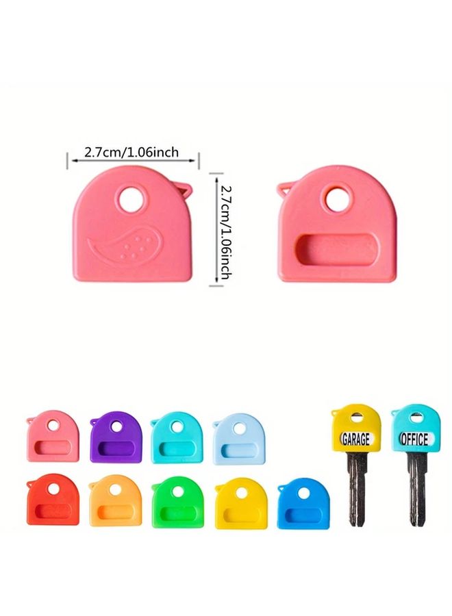 5Pcs Color Coded Plastic Key Set Durable Soft Keys For Home Office Organization - Image 4