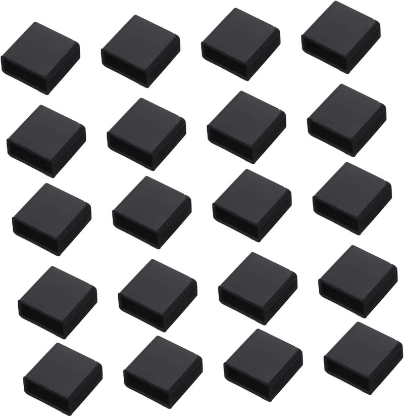 DOITOOL 20pcs USB Male Plug Protectors Data Blocker Cover for USB Port Dust Plug for Disk Cable Management Compatible - Image 1
