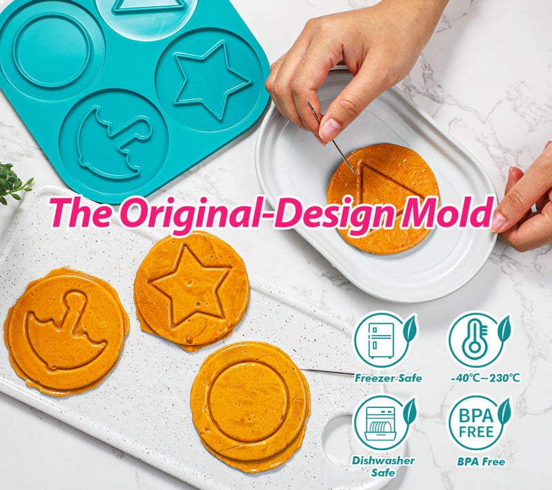 Webake Dalgona Squid Sugar Candy Game Making Kit, The Original Silicone Korean Dalgona Cookie Mold Shaped with Umbrella, Triangle, Star, Round, A Surprising Choice for Party Game Supplies - Image 2