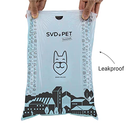 SVD.PET Dog Poop Bags, 120 Unscented Doggie Poo Bags, with Waste Bag Holder, Extra Thick With 100% Leak-Proof Guarantee (8 Rolls, 120 count) - Image 4