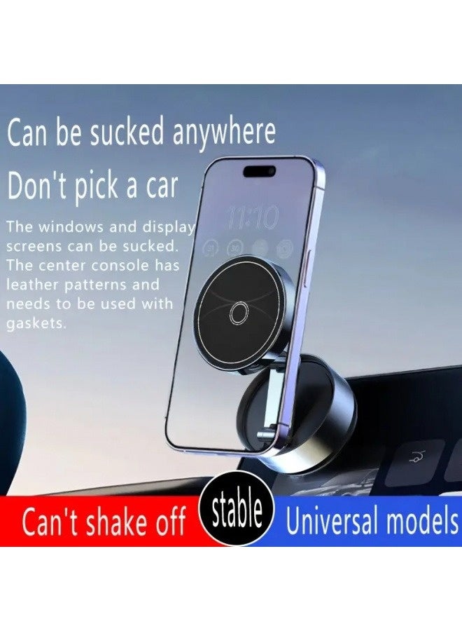 A powerful magnetic car phone holder that does not require charging - foldable 360° rotation and multi-angle adjustment, ABS material design, firmly fix the phone, universal car pendant, one-handed operation and adjustable magnetism, suitable for car/bathroom/gym/kitchen multi-scene applications - Image 3