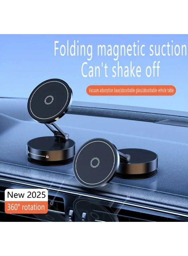 A powerful magnetic car phone holder that does not require charging - foldable 360° rotation and multi-angle adjustment, ABS material design, firmly fix the phone, universal car pendant, one-handed operation and adjustable magnetism, suitable for car/bathroom/gym/kitchen multi-scene applications - Image 5