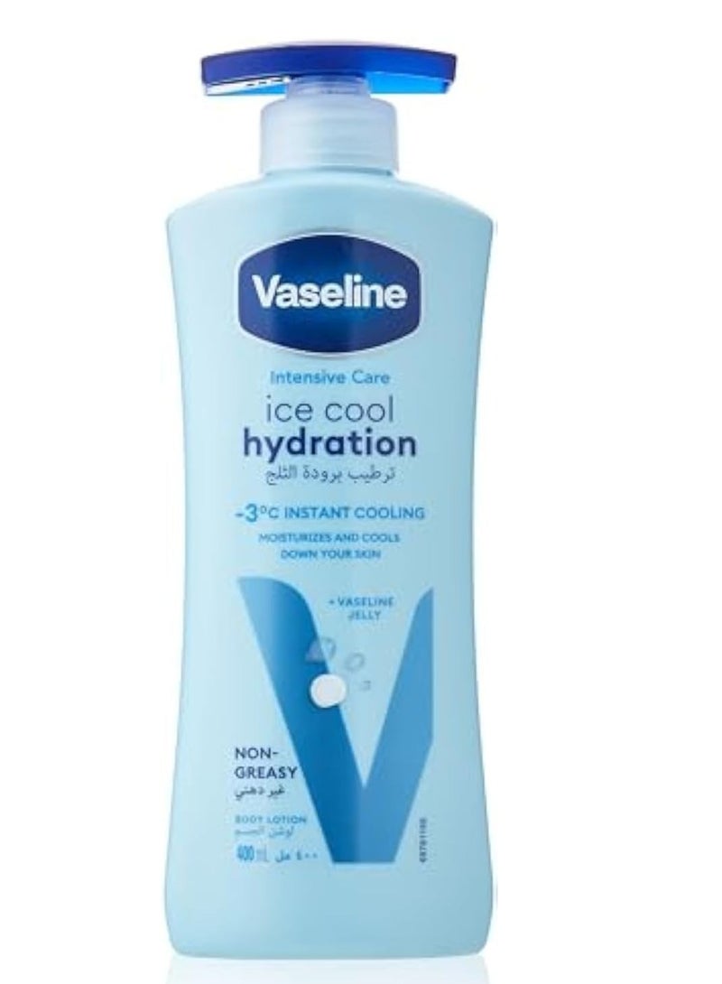 Vaseline Intensive Care Body Lotion, Ice Cool Hydration, Moisturize and Cool the Skin, 400ml - Image 1
