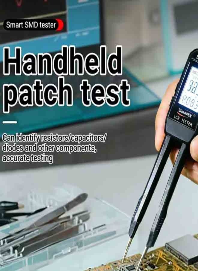 Intelligent Tweezers Bridge Electronic Component Tester with Signal Generator and Frequency Scanning Function  Measures Voltage, Resistance, Capacitance, Inductance  Suitable for Circuit Boards, Wires Lithium Polymer - Image 2