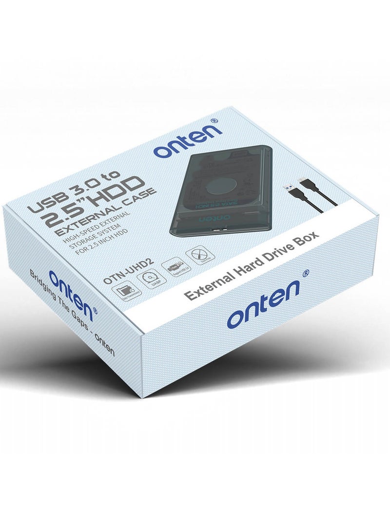 onten UHD2 2.5 inch External Case Drive Box with Data Cable  - Image 3