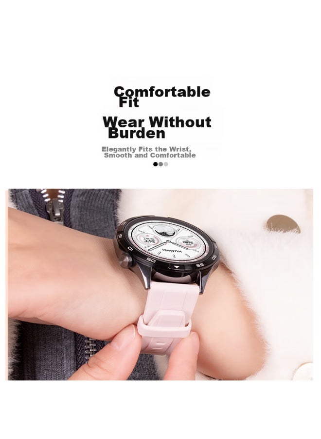 Wei Qiantu Weiqiantu Compatible Watch Band For Huawei Gt6/gt5/5pro/gt4, Sports Silicone Strap, Fashionable Men's And Women's Wristband, Delicate 41/42mm Dial | 18mm - Image 4