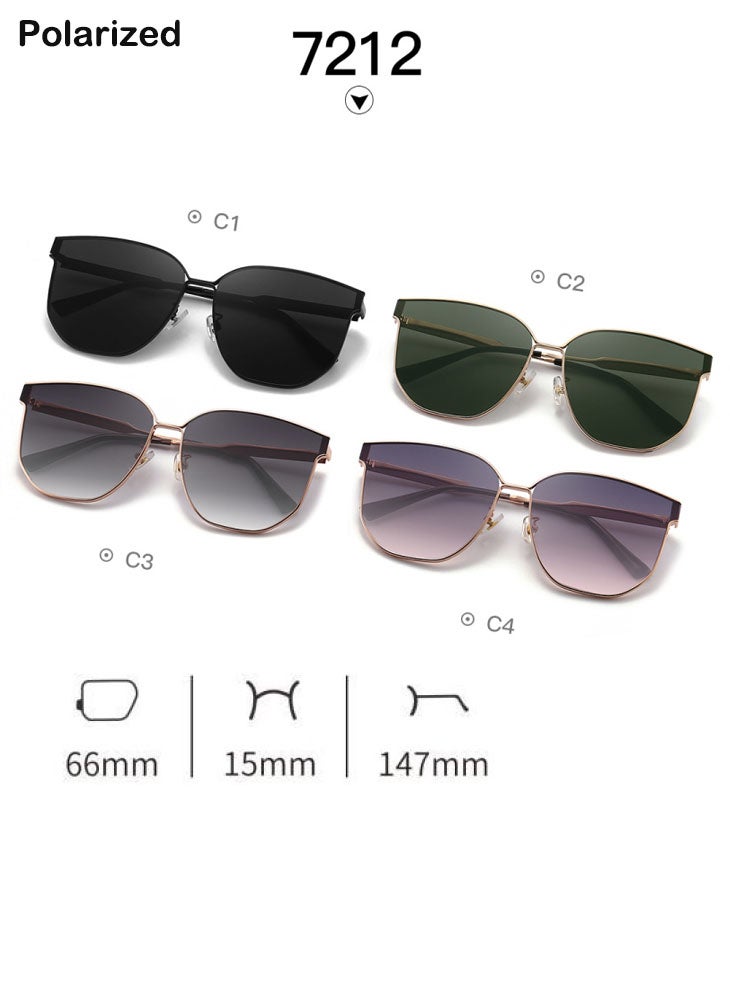 تشوميل نظارات شمسية نسائية أنيقة عالية الدقة بعدسات من النايلون مضادة للأشعة فوق البنفسجية والضوء الأزرق - Image 3
