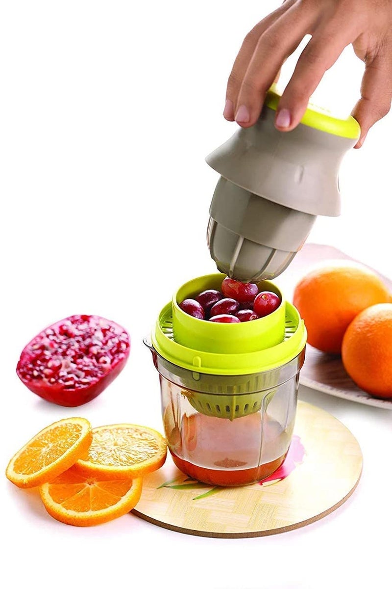 UNLOCK 2 in One Multipurpos Use Hand Press Manual Juicer for Pomegranate Lime Fresh Water Melon Strawberry Blueberry Grapes Healthy Juice Anytime Fresh Multi Color Made in India - Image 4