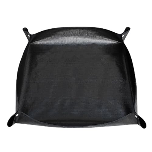 Oncpcare Waterproof Pet Playpen Mat for Rabbits 59×59 in — Large Reusable Tarp Base Gives Small Pets A Spacious, Comfortable Play and Rest Area (Black) - Image 1