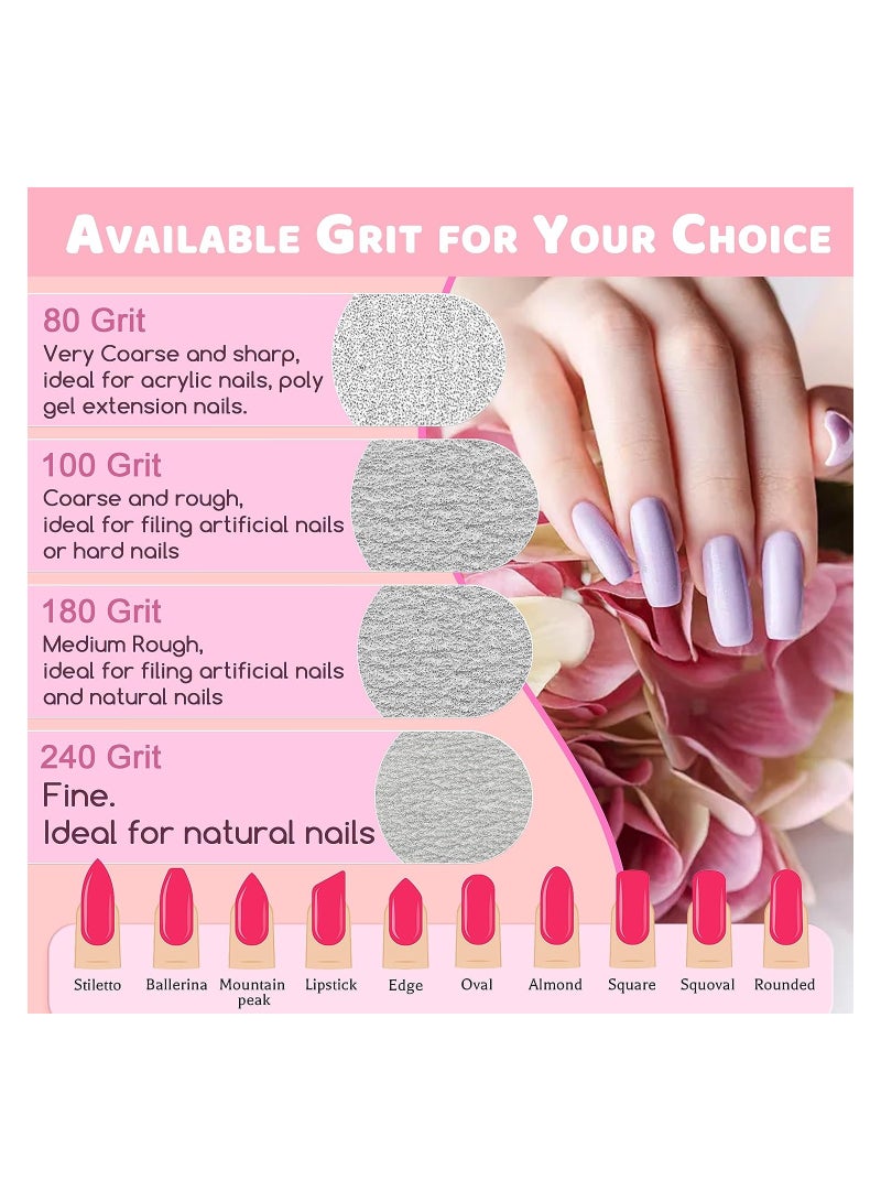 صالون سيستيم 20 قطعة من مبارد الأظافر الاحترافية على الوجهين - Image 4