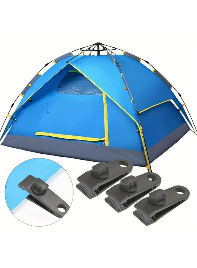 24pcs Heavy Duty Tarp Clips And Bungee Cords Set For Outdoor Camping Awnings Car Covers - Image 4
