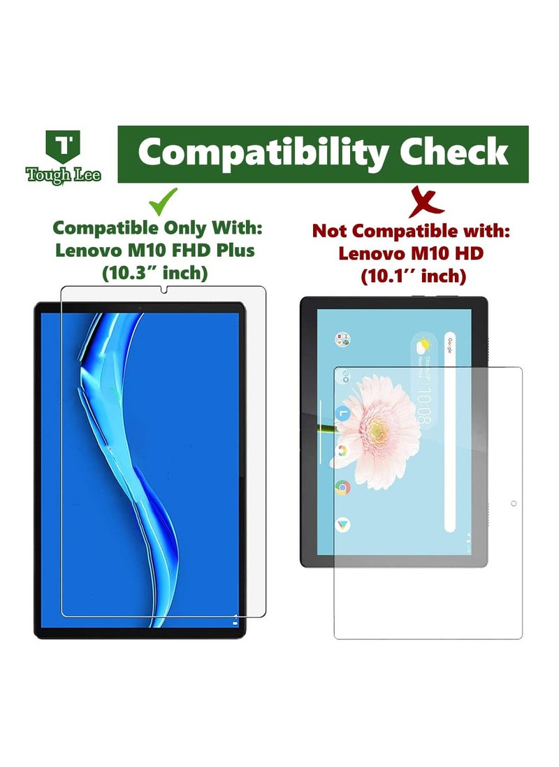 Generic - Screen Protector For Lenovo Tab M10 FHD Plus 2nd Gen/M10 FHD Plus 10.3 inch TB-X606 Tempered Glass Film HD Crystal Clear Easy Installation Scratch Resistant 9H Hardness - Image 1