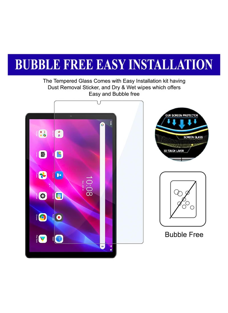 Generic - Screen Protector For Lenovo Tab M10 FHD Plus 2nd Gen/M10 FHD Plus 10.3 inch TB-X606 Tempered Glass Film HD Crystal Clear Easy Installation Scratch Resistant 9H Hardness - Image 1