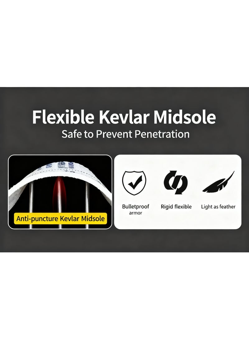 سكاي فيو أحذية بمقدمة فولاذية للرجال والنساء، أحذية عمل بمقدمة مركبة، أحذية رياضية آمنة، خفيفة الوزن، تصميم غير قابل للتدمير، مقاومة للثقب، مقاسات من 41 إلى 46 - Image 3