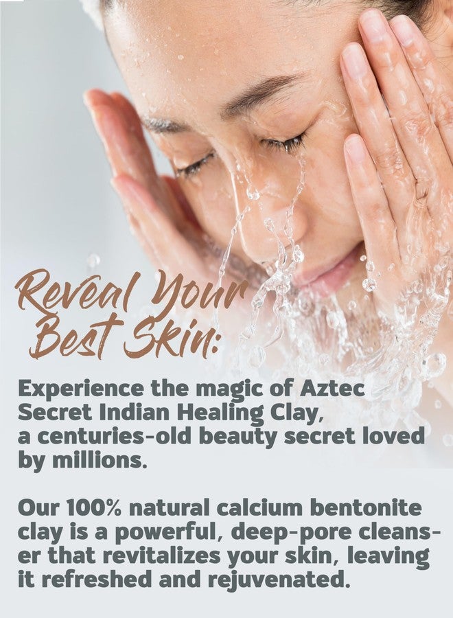 Aztec Secret Essential Indian Clay Mask Kit by Etana - 100% Natural Calcium Bentonite for Deep Pore Cleansing - Facial, Hair & Body Detox Set With Accessories - Image 4