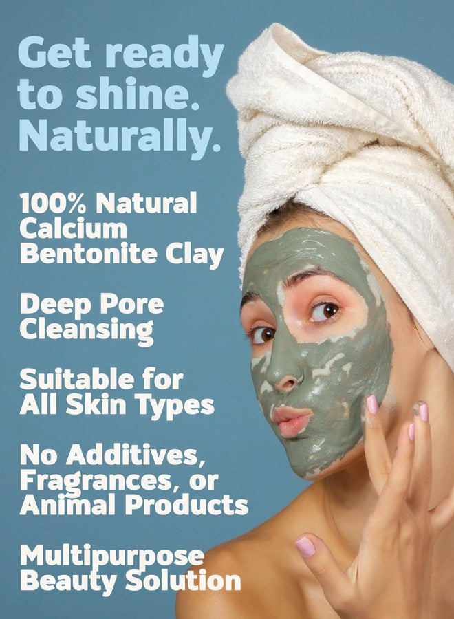 Aztec Secret Essential Indian Clay Mask Kit by Etana - 100% Natural Calcium Bentonite for Deep Pore Cleansing - Facial, Hair & Body Detox Set With Accessories - Image 5
