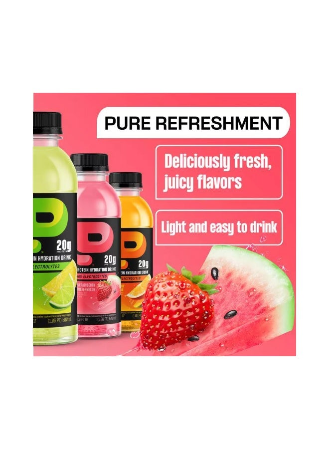Protein2o Protein Infused Water with Electrolytes - Strawberry Watermelon, 500 ML | 15g Whey Protein, No Sugar, Hydration & Energy Boost - Image 5