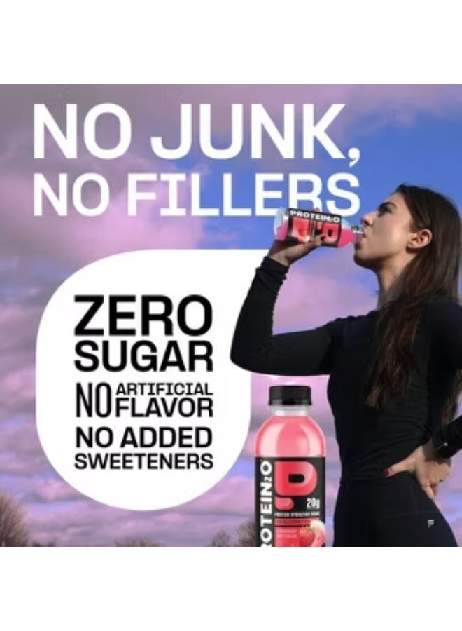 Protein2o Protein Infused Water with Electrolytes - Strawberry Watermelon, 500 ML | 15g Whey Protein, No Sugar, Hydration & Energy Boost - Image 3