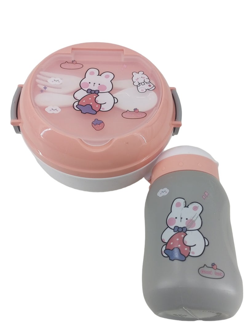DRAMA HOME Lunch box and water bottle with snack box in multiple colors - Image 4
