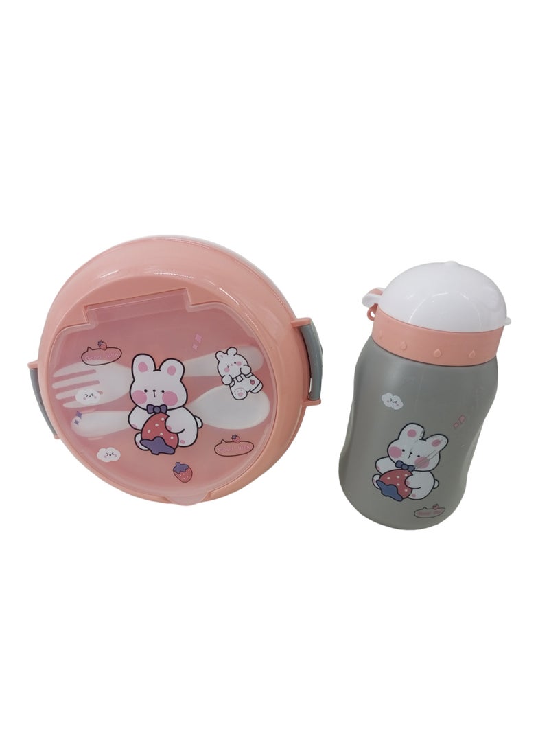 DRAMA HOME Lunch box and water bottle with snack box in multiple colors - Image 5