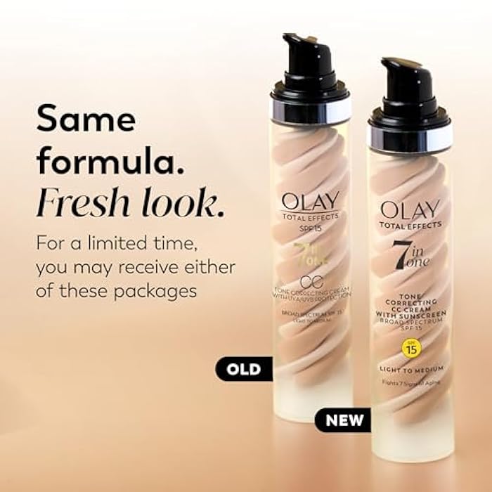 Olay Total Effects Tone Correcting Face Moisturizer with Sunscreen SPF 15, Light to Medium 1.7 Ounces - Image 2
