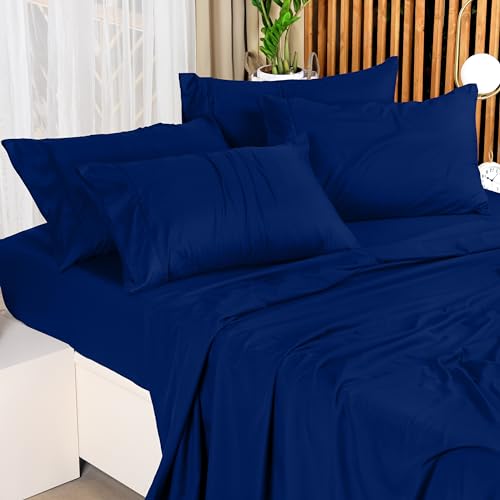 Utopia Bedding Full Sheet Set – 4 Piece Bed Sheets for Full Size Bed, Soft and Breathable Microfiber, Includes 1 Fitted Sheet, 1 Flat Sheet and 2 Pillowcases (Royal Blue) - Image 5