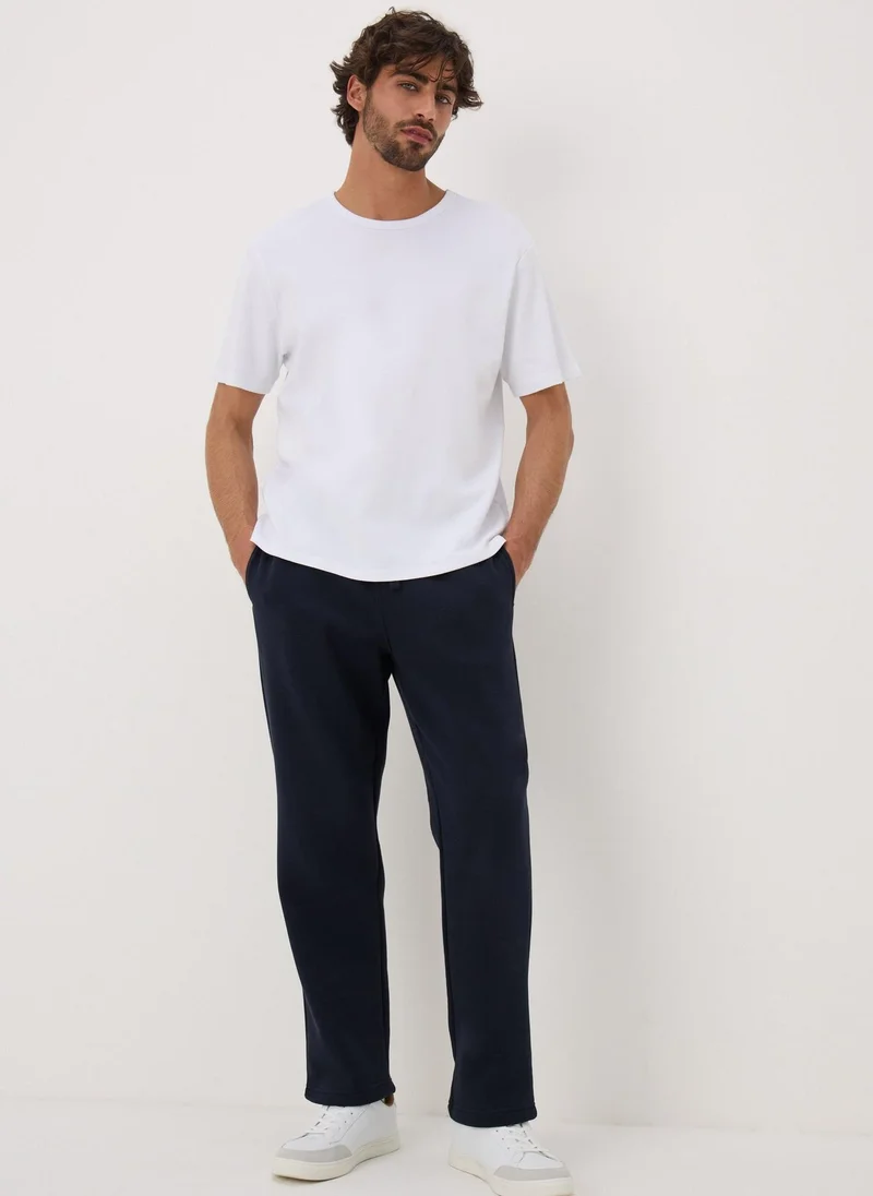 Matalan Navy Essential Straight Fit Joggers