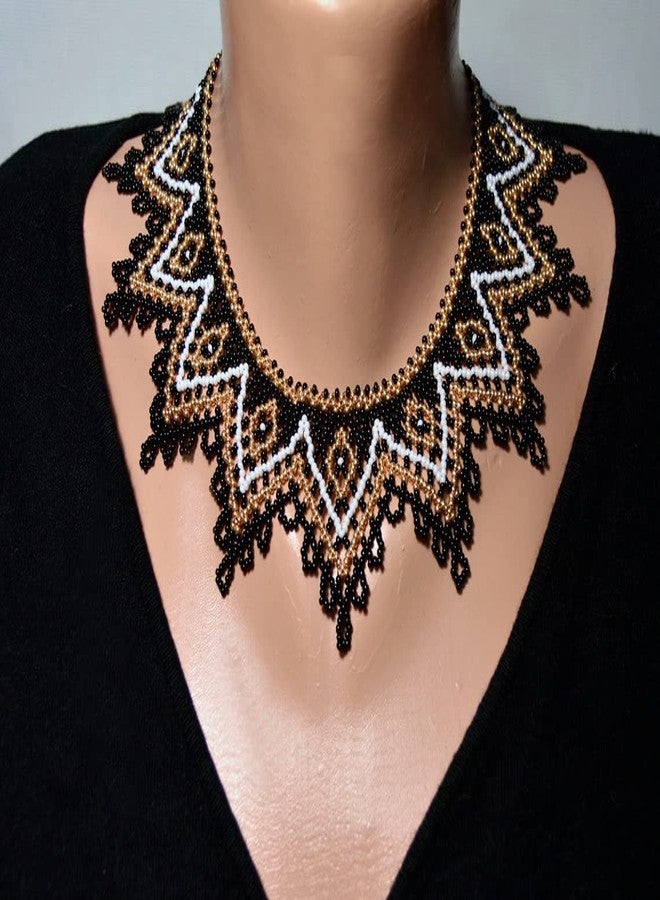 HENGYID Multicolor Zulu Beaded Bib Necklace - South African Statement Necklace With Maasai Style - Sister Gifts (Color C) - Image 5