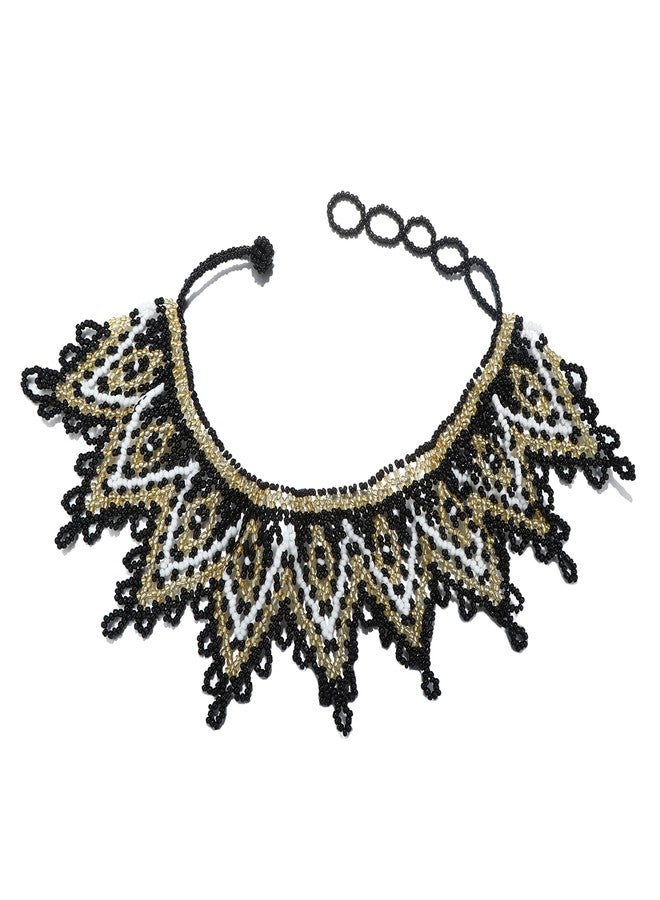 HENGYID Multicolor Zulu Beaded Bib Necklace - South African Statement Necklace With Maasai Style - Sister Gifts (Color C) - Image 2