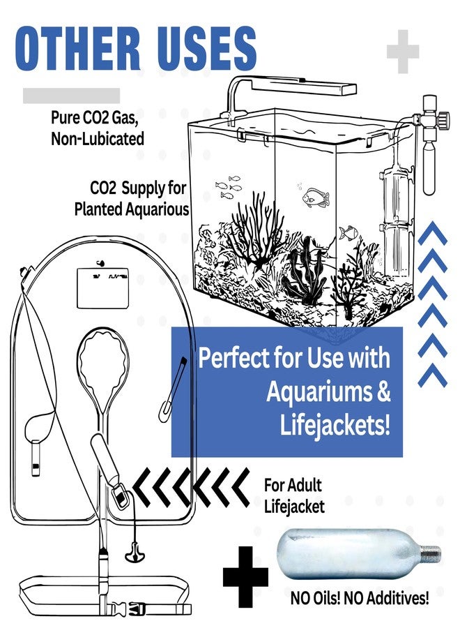 ICO CO2, 10pcs, 25g Threaded CO2 Cartridges, CO2 Cartridges for Use with CO2 Inflator for Bike Tires, C02 Cartridges for MTB & Road Bikes, Food Grade CO2 - Image 5