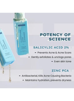 HYPHEN Clarifying Acne Face Wash  | Cleanser For Acne Prone Skin with Salicylic Acid 2%, Zinc PCA, Witch Hazel 10% | Anti-Acne Face Wash for Oil Control, Pore Cleasning | Antibacterial & Non-Drying Formula - 100ml  - Image 3