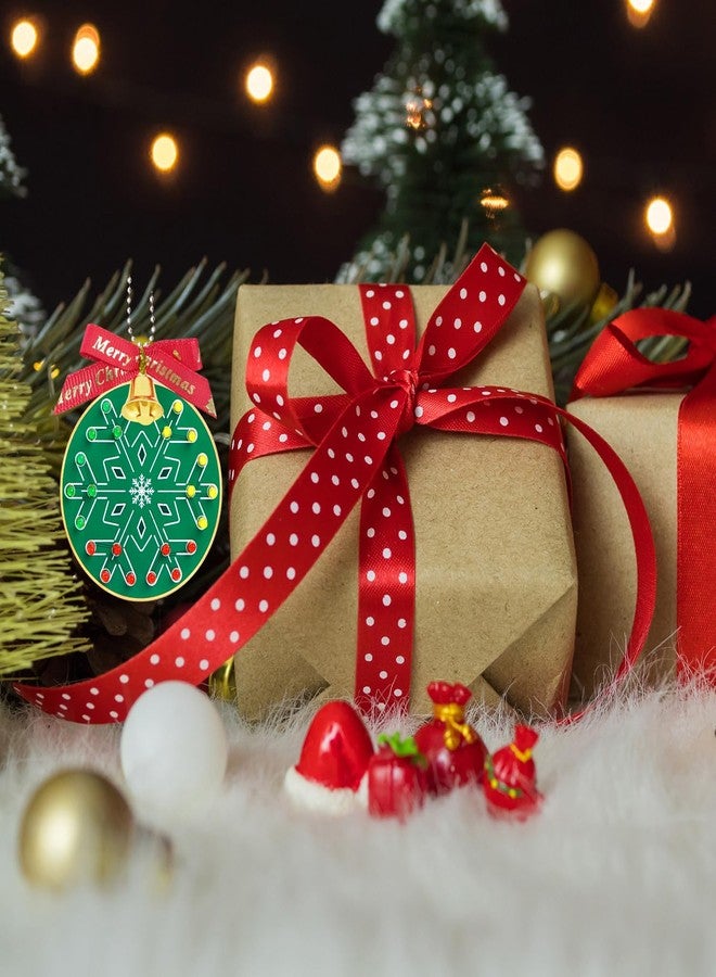Treedix Soldering Practice Kit DIY Christmas Tree Decoration Soldering Kit, Snowflake Shape Red Green and Yellow LED Flashing Lights, Fun Electronic Project Kit for School and Home Teaching Learning - Image 4