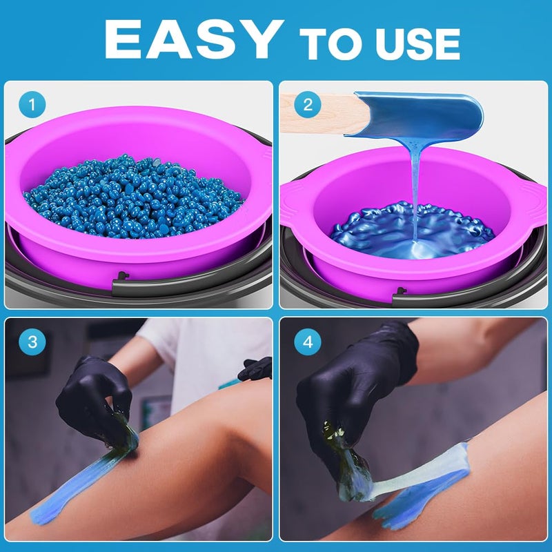 Bestidy Hard Wax Beads for Hair Removal, Waxing Beads for Coarse Hair, 500g Refill Wax Beads for Wax Warmer, Home Waxing for All Body and Brazilian Bikini Areas, Women Men(500g) - Image 5