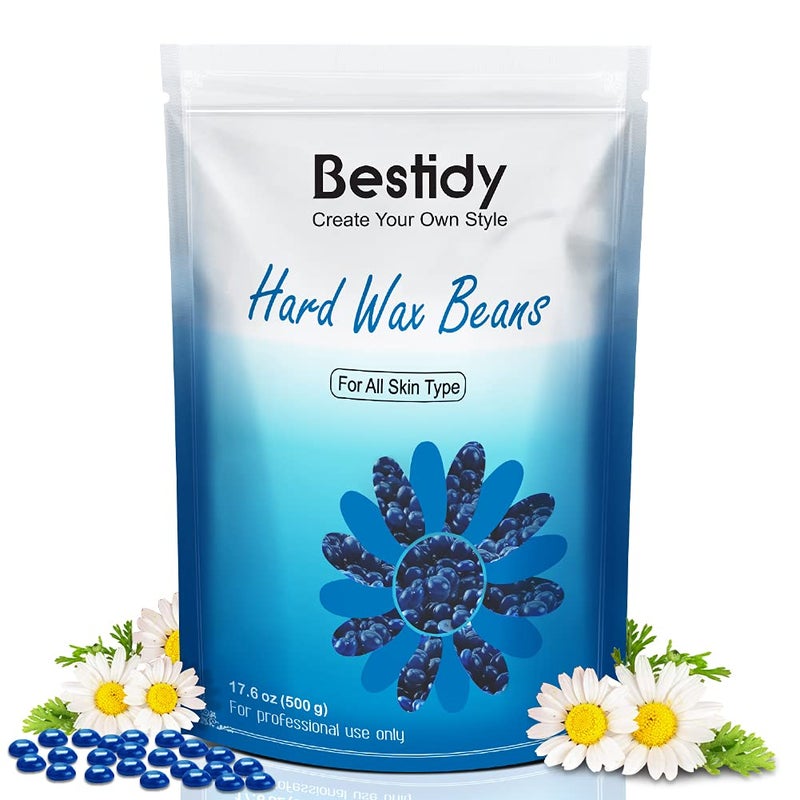Bestidy Hard Wax Beads for Hair Removal, Waxing Beads for Coarse Hair, 500g Refill Wax Beads for Wax Warmer, Home Waxing for All Body and Brazilian Bikini Areas, Women Men(500g) - Image 1
