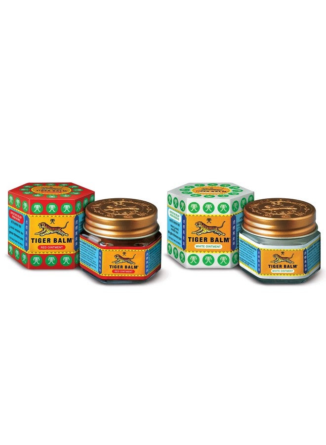 Tiger Balm مرهم تايجر بالمر الأحمر والأبيض | 21 مل لكل منهما | عبوة من 4 | مرهم آيروفيدي لتخفيف الألم | تخفيف فعال من آلام المفاصل والجسم والركبة، وآلام العضلات، والالتواء | 2 أحمر و2 أبيض | عبوة كومبو - Image 3