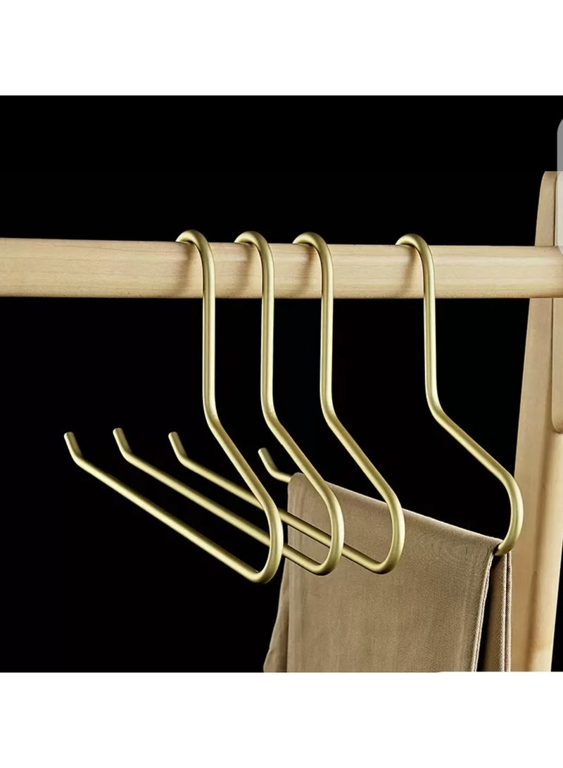 Light luxury solid pants rack, high-end space aluminum alloy pants rack 4-piece set - Image 1