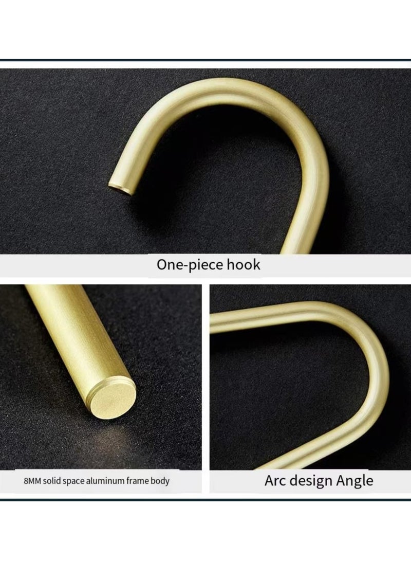 Light luxury solid pants rack, high-end space aluminum alloy pants rack 4-piece set - Image 3