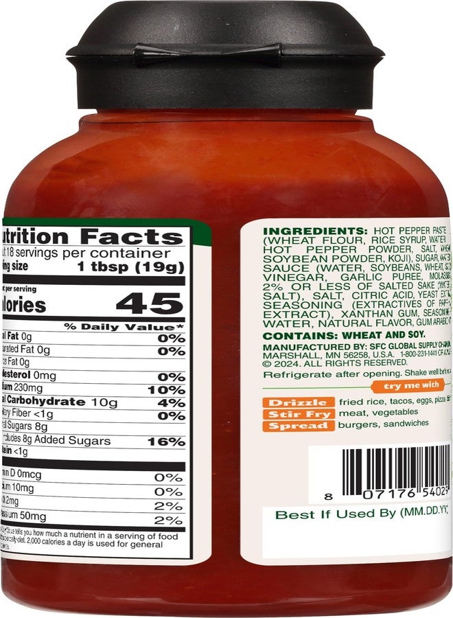 Bibigo Korean-Style Hot & Sweet Gochujang Sauce, 12.16 Ounce (Pack of 1) - Image 2