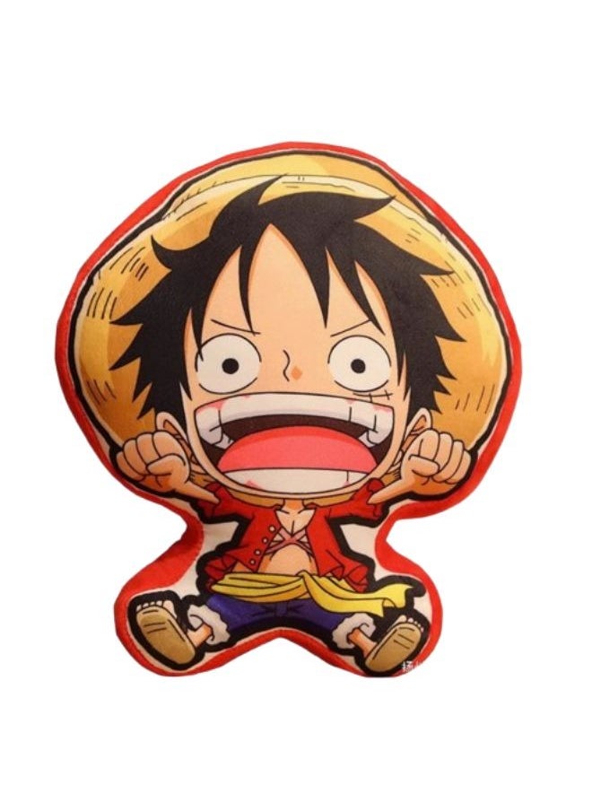 One Piece One Piece 30cm pillow cute Anime doll toy Luffy soft and comfortable cushion  - Image 1