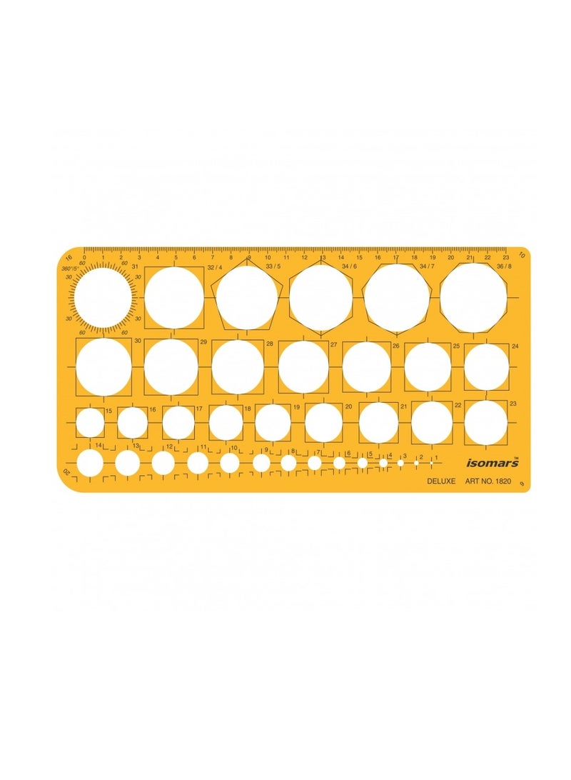 Isomars CIRCLE TEMPLATE -36 CIRCLES - Image 1