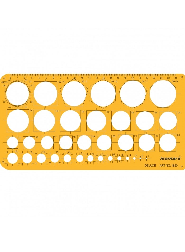 Isomars CIRCLE TEMPLATE -36 CIRCLES - Image 2