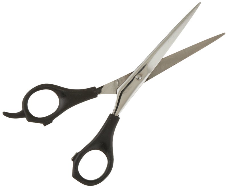 TAMSCO Bird Feather Scissor 6Inch Plastic Handle Stainless Steel Plastic Molded Handles Beveled Edge Micro Serrated Blades Great for Grooming Bird Feathers