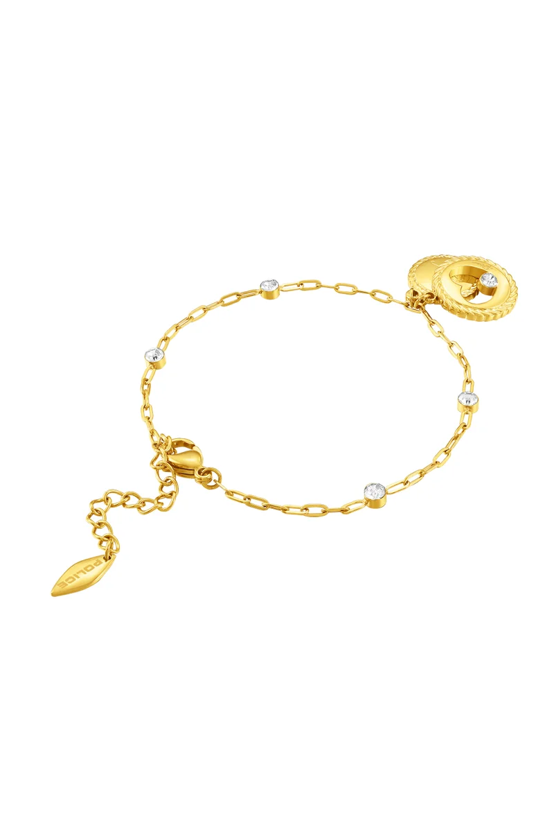 POLICE Amour Gold Plated Ladies Bracelet With Charms and CrystalsPEJLB0002901