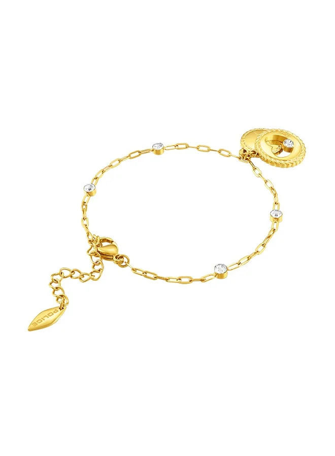POLICE Amour Gold Plated Ladies Bracelet With Charms and CrystalsPEJLB0002901